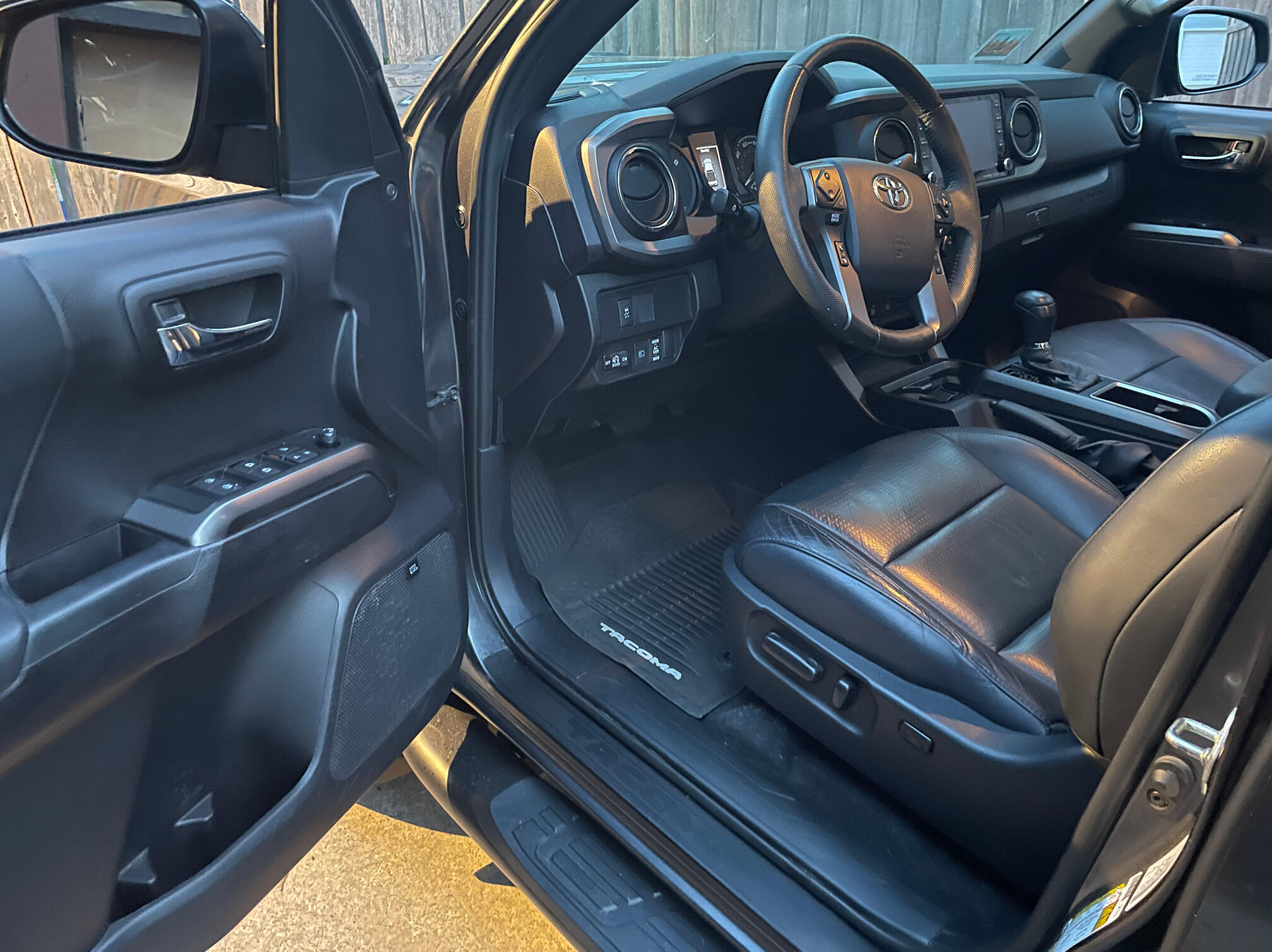 Interior of a Toyota Tacoma after professional detailing — clean seats, polished surfaces, and no stains in Ramsey County